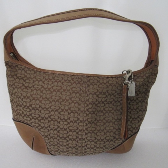 Coach Soho Hampton Signature Brown Small Hobo Bag - Picture 5 of 10